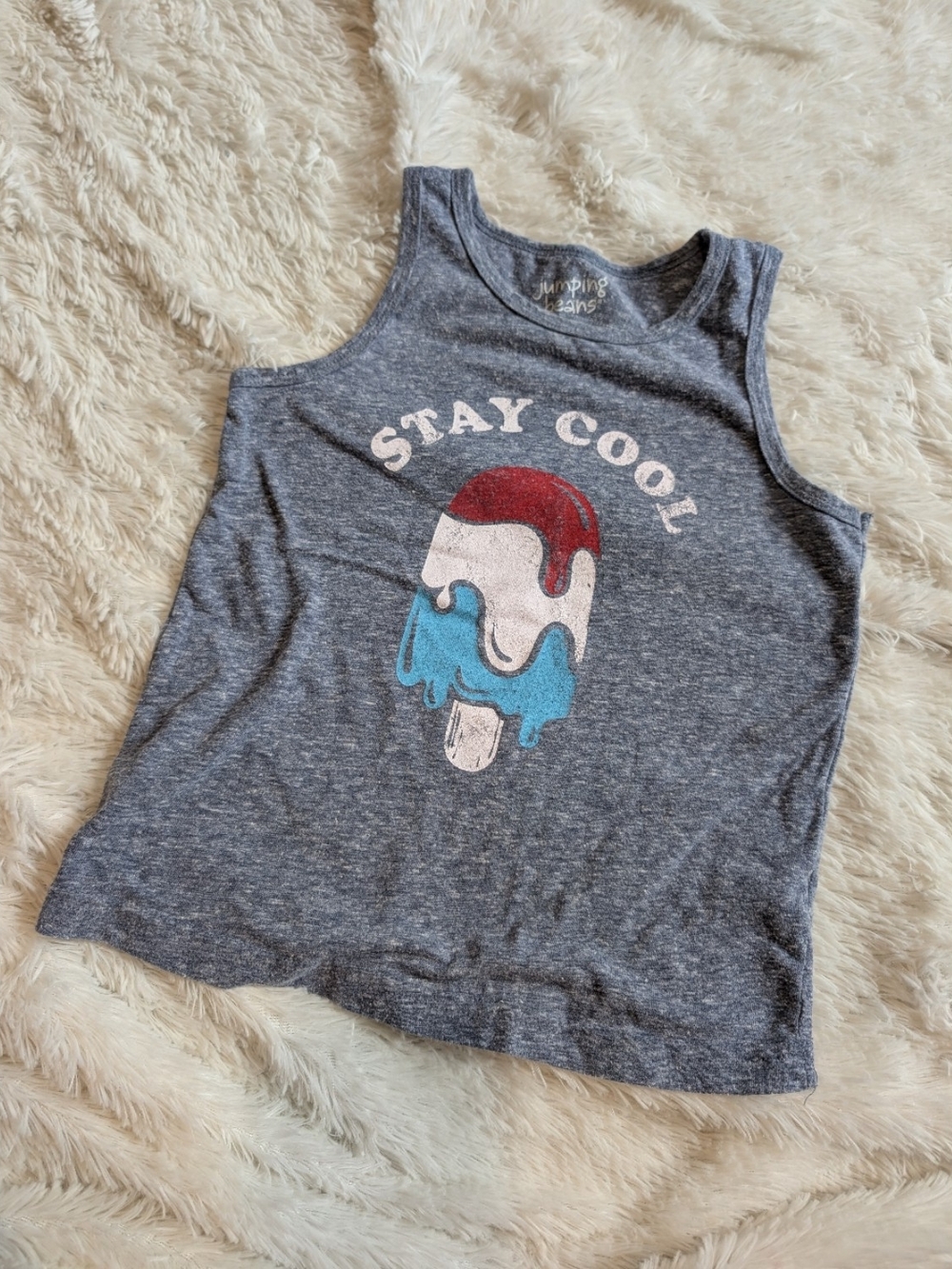 Jumping Beans Stay Cool Graphic Sleeveless Tank Top Toddler Size 3T